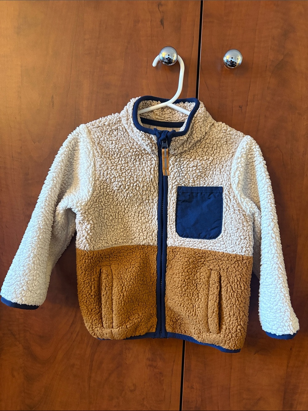 4/$20 🌱 Cat & Jack Colorblock Sherpa Zip Jacket